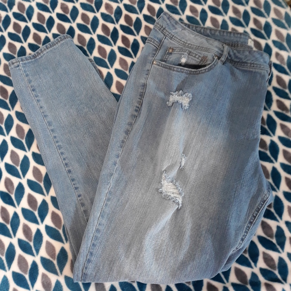 Est. 1946 Denim Plus Size Distressed Skinny Jeans